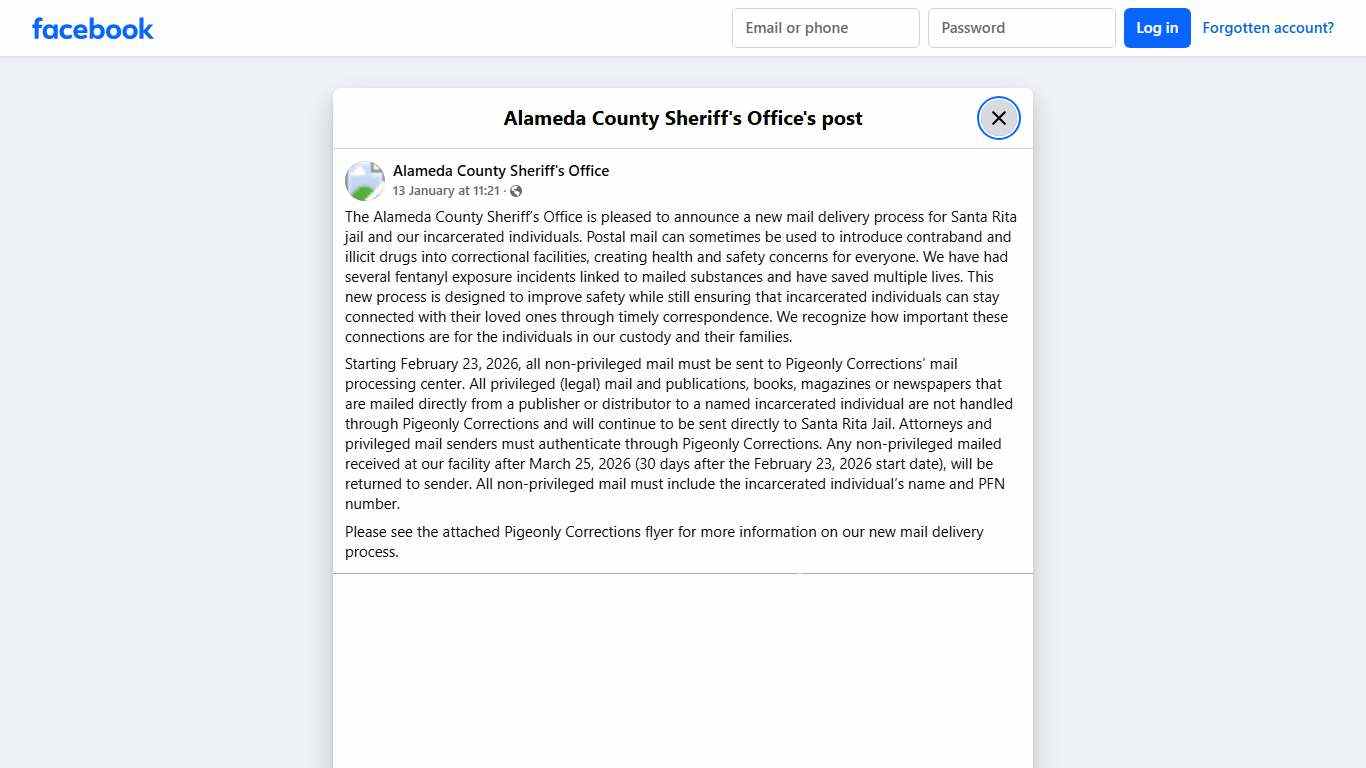 The Alameda County... - Alameda County Sheriff's Office Facebook